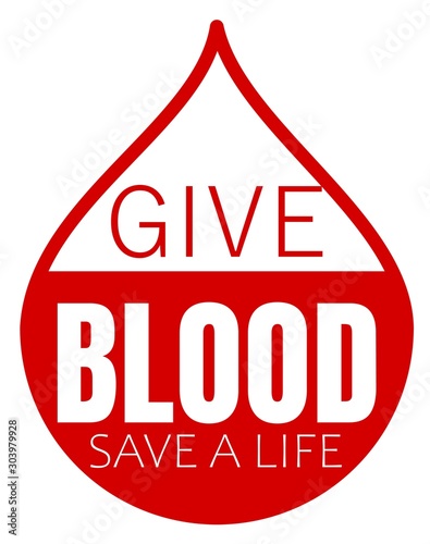 Give blood save a life design