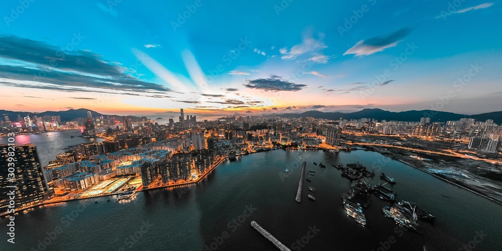 Fotografie Hong Kong Architectures view from high angle