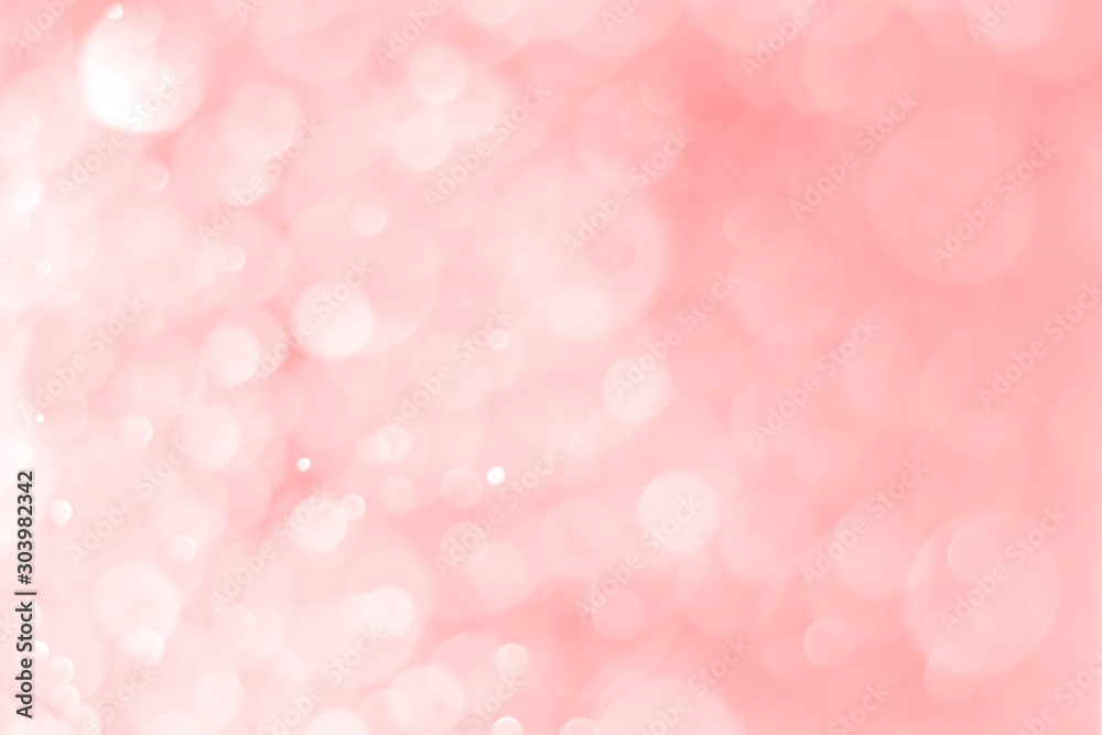 Cute pink bokeh bright, abstract background, blurred background design