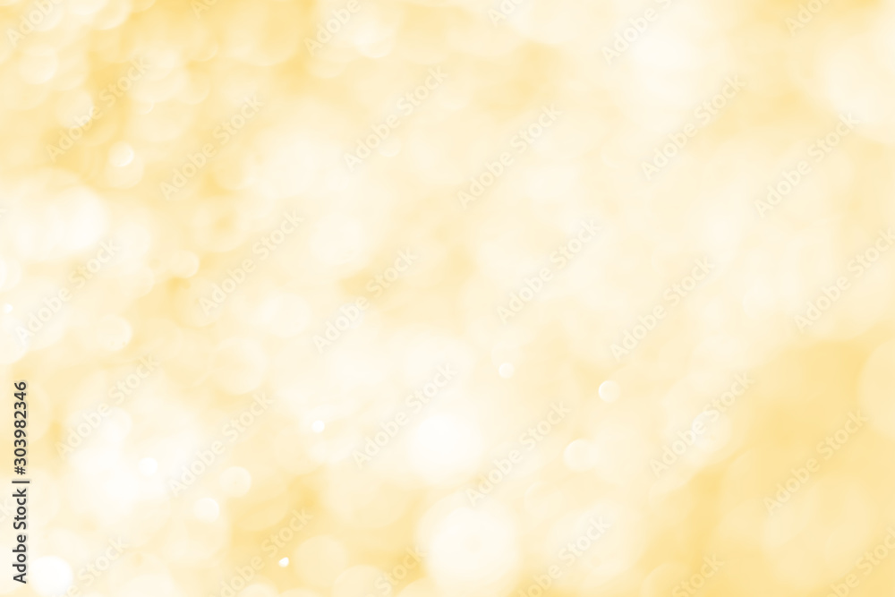 Yellow Bokeh Abstract Background, Blur Background Design - obrazy, fototapety, plakaty 