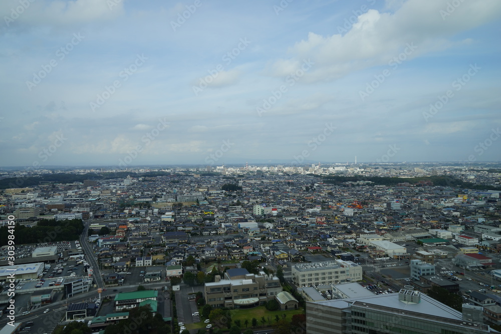 茨城県庁２５階からの眺望