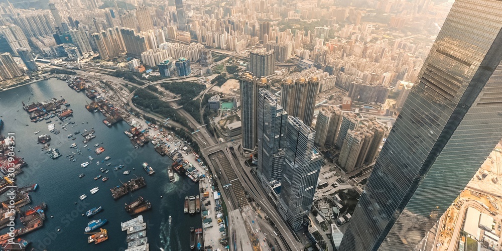 Foto Hong Kong Architectures view from high angle