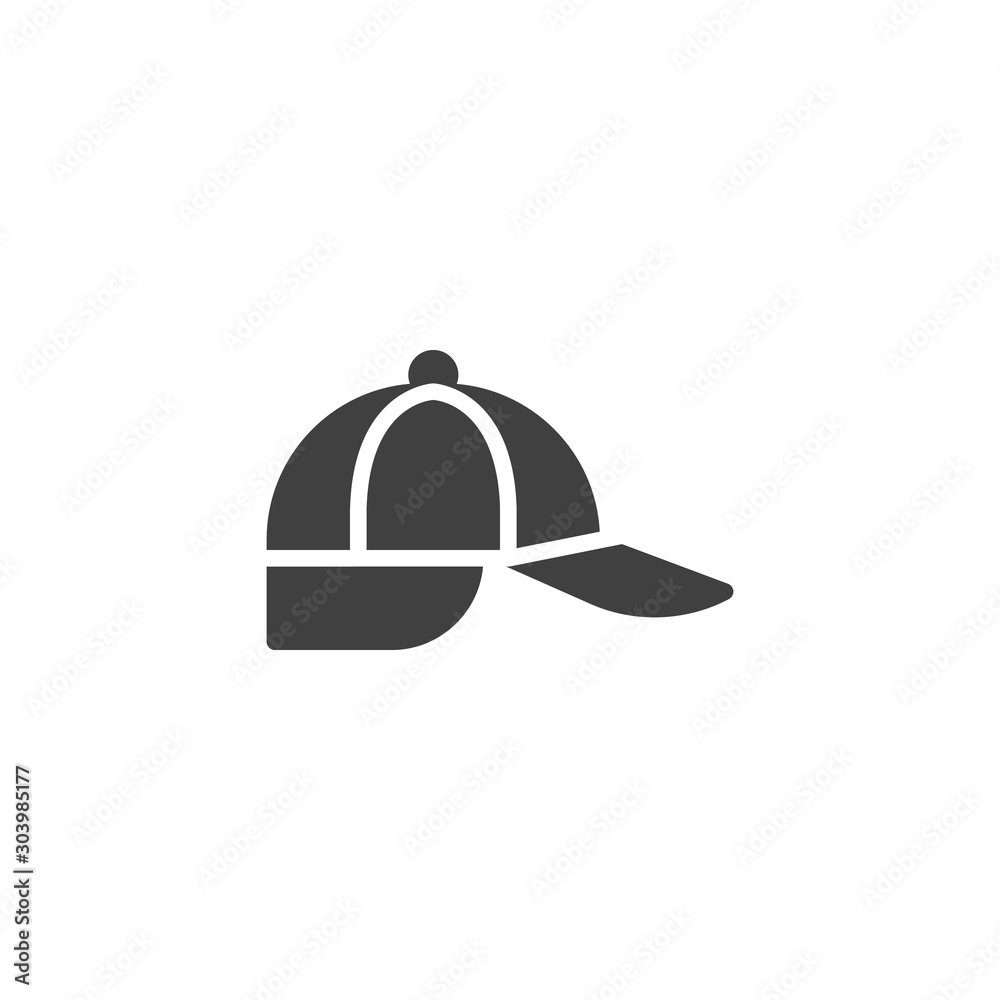 Fisher cap vector icon. filled flat sign for mobile concept and web design. Hiking accessory hat glyph icon. Symbol, logo illustration. Vector graphics Fisher cap vector icon. filled flat sign for mobile concept and web design. Hiking accessory hat glyph icon. Symbol, logo illustration. Vector graphics