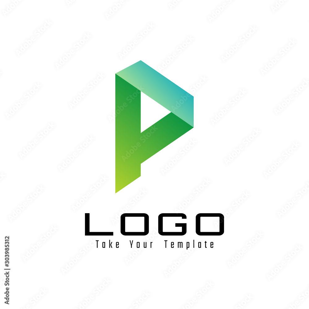letter p logo design and template letter p logo design and template