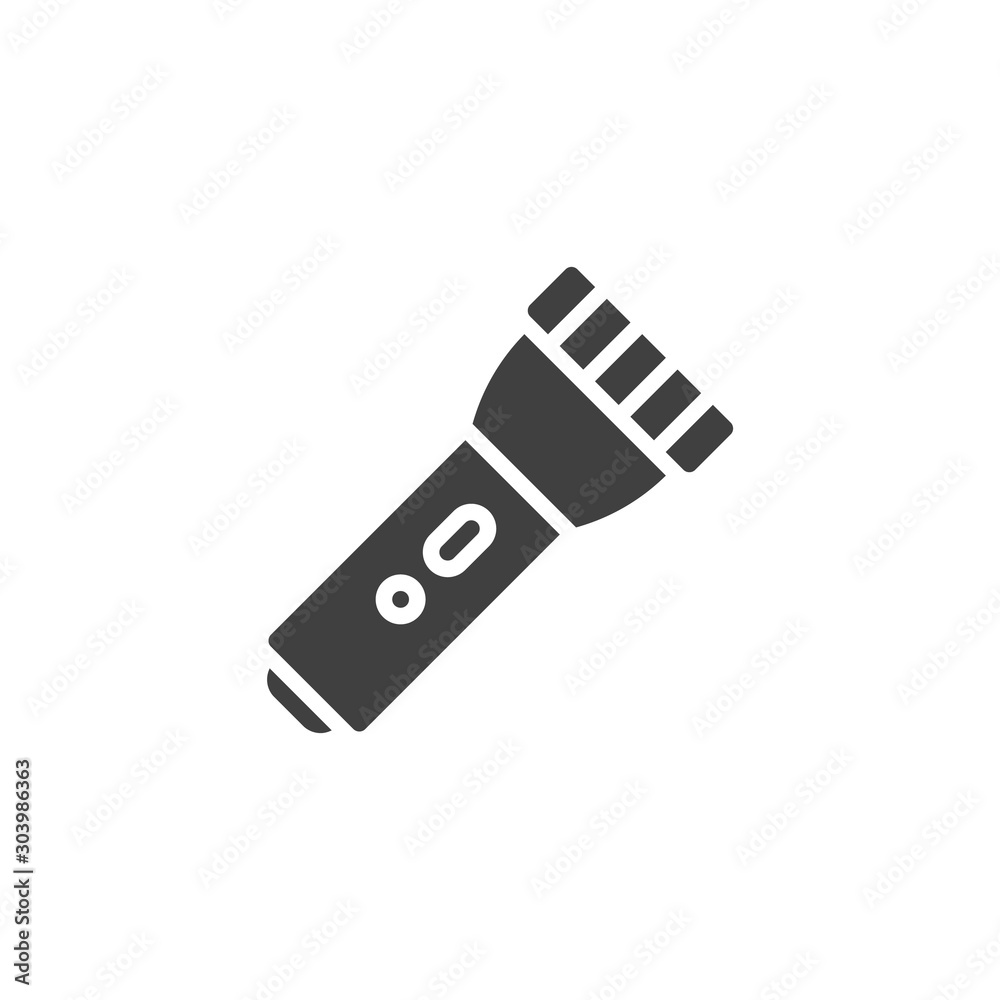 Flashlight vector icon. filled flat sign for mobile concept and web design. Flash light glyph icon. Symbol, logo illustration. Vector graphics Flashlight vector icon. filled flat sign for mobile concept and web design. Flash light glyph icon. Symbol, logo illustration. Vector graphics