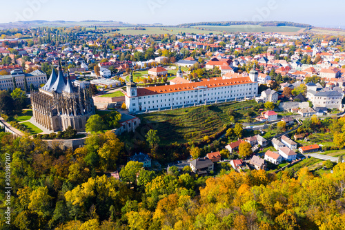 Cityscape of Kutna Hora, Czech Republic photo