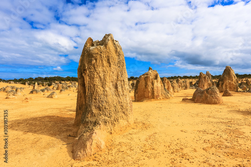 The Pinnacles are limestone formations within Nambung National Park, near the town of Cervantes, Western Australia