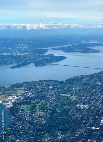 aerial view of Seattle Washington