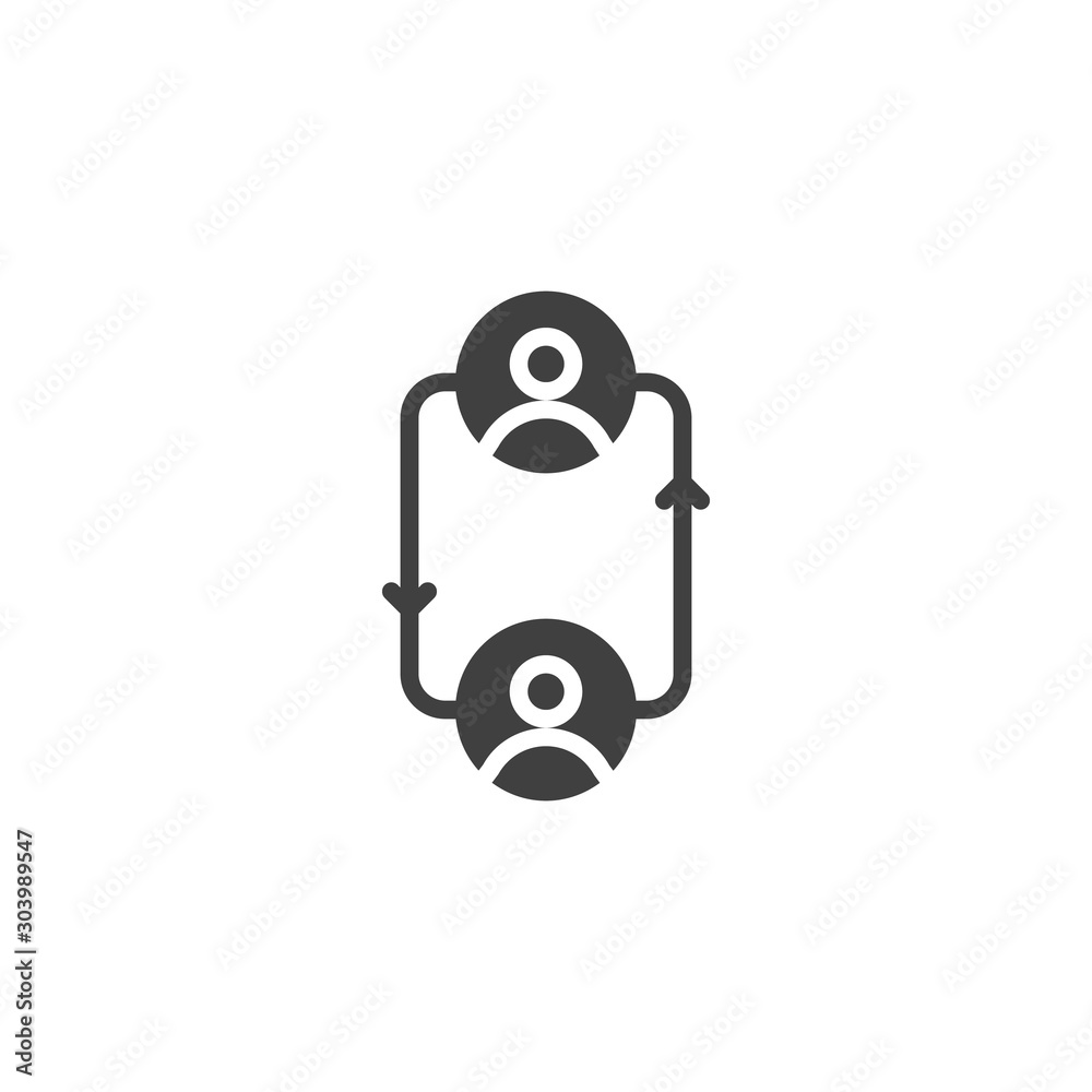 Employee Replacement vector icon. filled flat sign for mobile concept and web design. Change people glyph icon. Symbol, logo illustration. Vector graphics Employee Replacement vector icon. filled flat sign for mobile concept and web design. Change people glyph icon. Symbol, logo illustration. Vector graphics