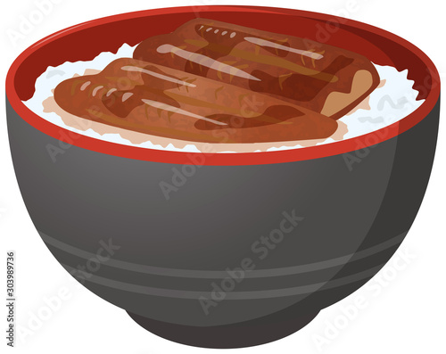 鰻丼のイメージイラスト