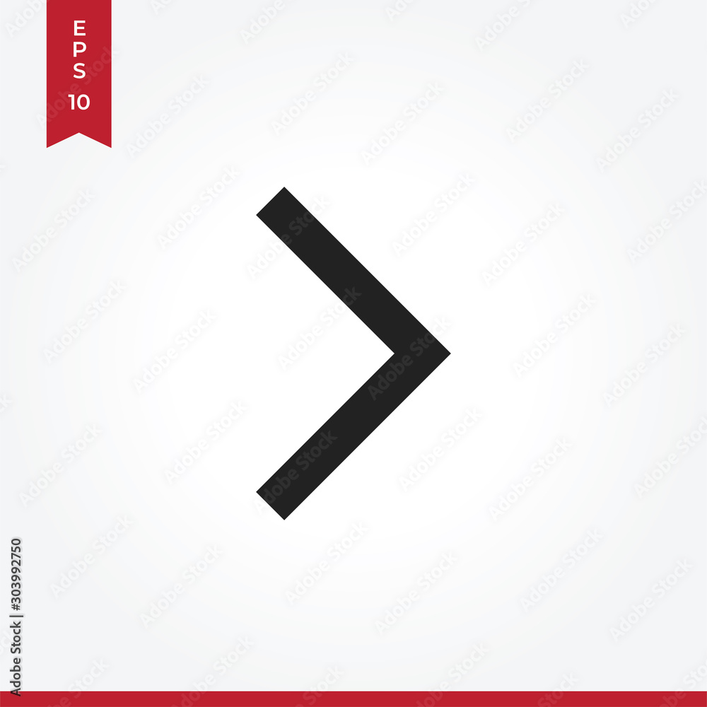 Right arrow vector icon, simple sign for web site and mobile app. Right arrow vector icon, simple sign for web site and mobile app.