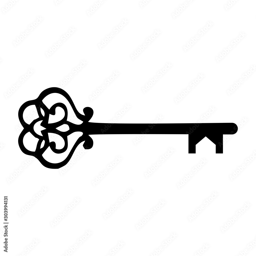 Obraz premium real estate logo vintage keys icon vector design symbol