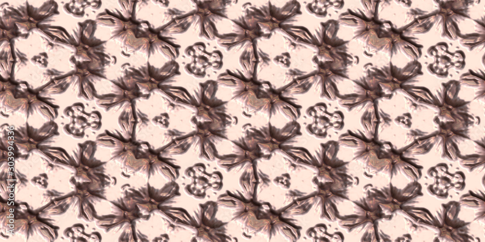 Foto Ornamental embossed 3D metallic background