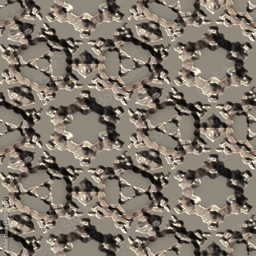 Ornamental embossed 3D meta...