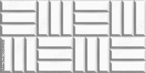 Geometric 3D white backgrou...