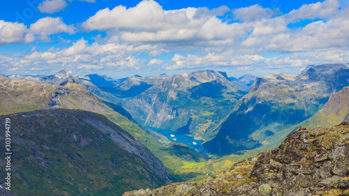 Geirangerfjord from Dalsnibba viewpoint  Norway