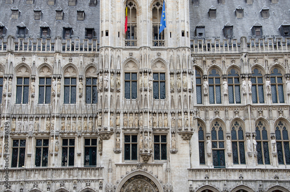 An old building at the Grand Place or Grand Square, UNESCO World Heritage Site since 1998, Brussels, Belgium, Europe