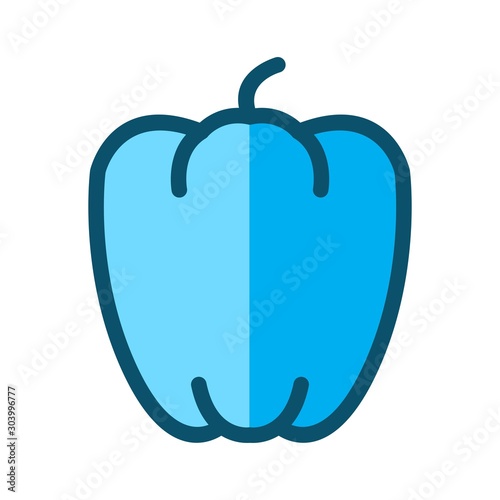 paprika icon isolated on abstract background