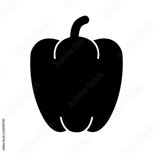 paprika icon isolated on abstract background