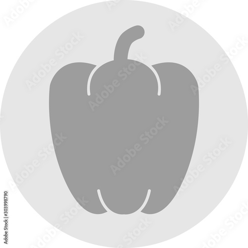 paprika icon isolated on abstract background