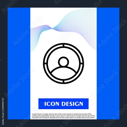 targeting icon isolated on abstract background