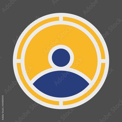 targeting icon isolated on abstract background