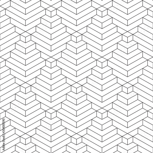 Abstract geometric seamless linear pattern.