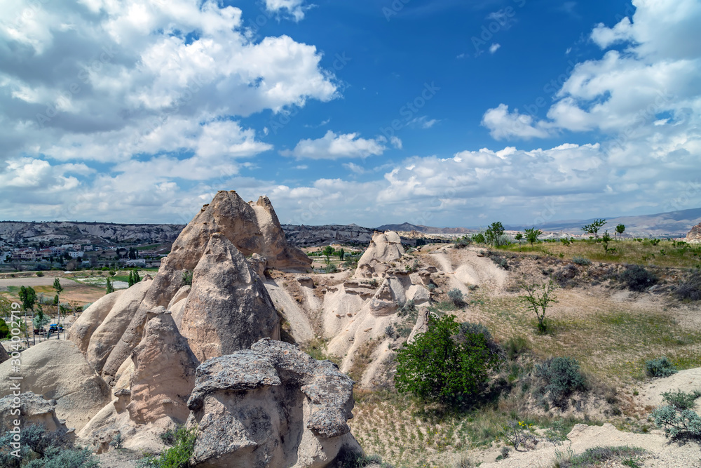 Rose Valley Trail Goreme Cappadocia landscape, Turkey