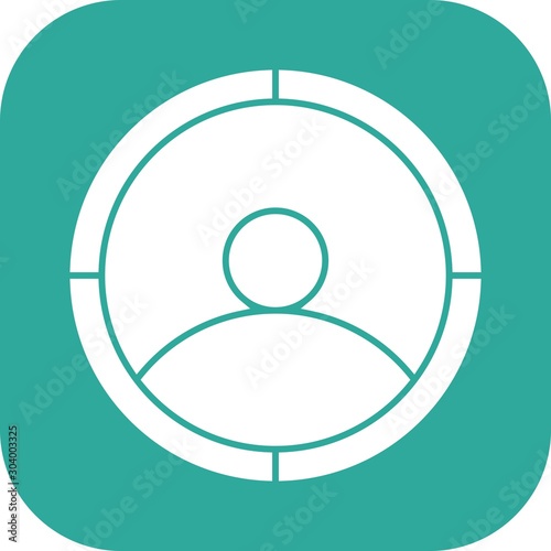 targeting icon isolated on abstract background