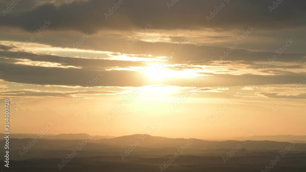 Sunset in the Mountains in Brazil