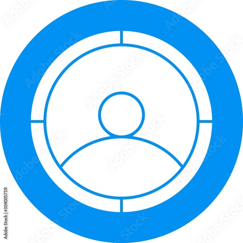 targeting icon isolated on abstract background