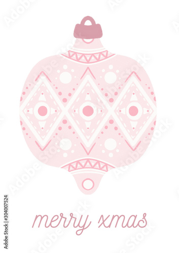 Cute christmas card. Happy new year