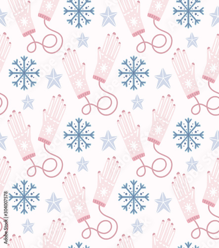 Cute winter pattern. Christmas pattern