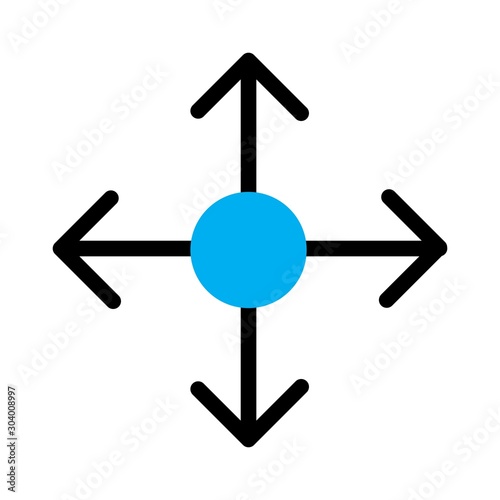 reticle icon isolated on abstract background