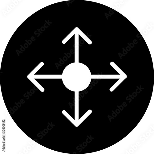 reticle icon isolated on abstract background