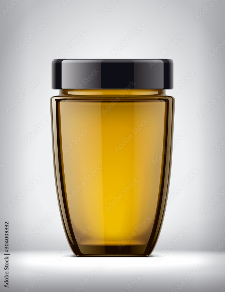 Glass Jar Mockup on Background. Glass Jar Mockup on Background.