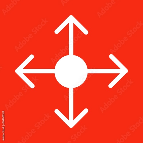 reticle icon isolated on abstract background