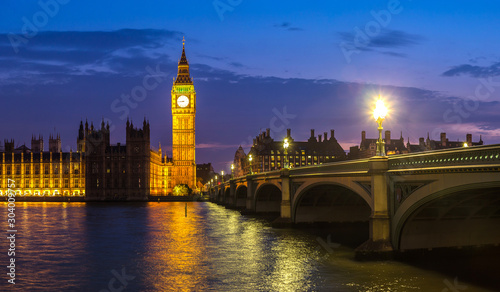 Big Ben  Parliament  Westminster bridge in London