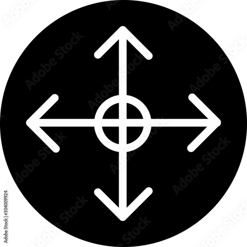reticle icon isolated on abstract background