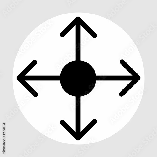 reticle icon isolated on abstract background