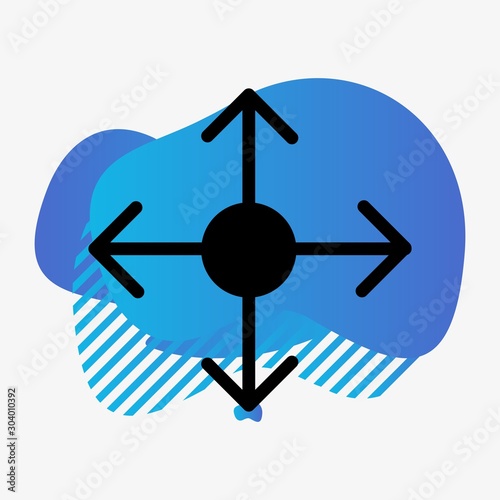 reticle icon isolated on abstract background