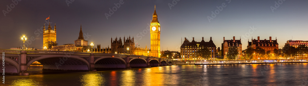 Big Ben, Parliament, Westminster bridge in London Big Ben, Parliament, Westminster bridge in London