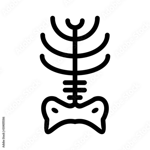  x ray icon isolated on abstract background