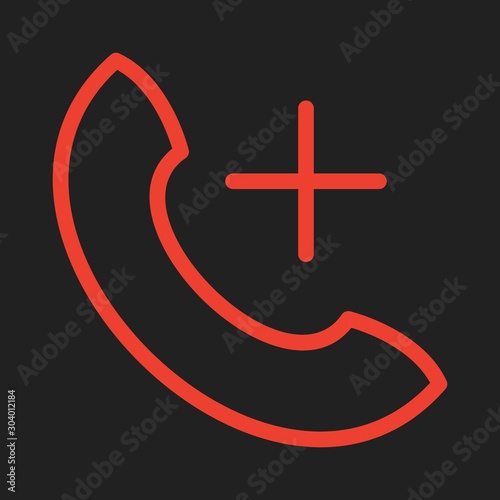 help line icon isolated on abstract background