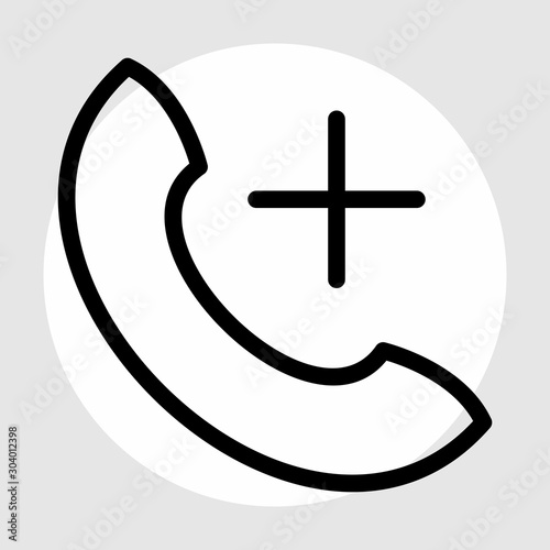 help line icon isolated on abstract background