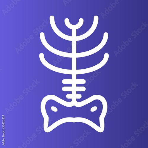  x ray icon isolated on abstract background