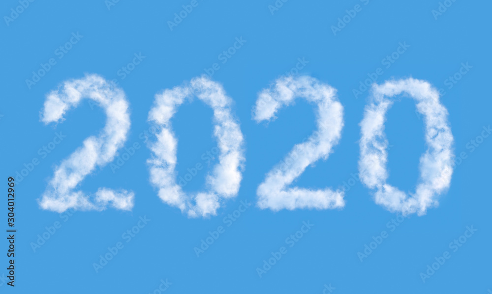 2020 cloud against the blue sky 2020 cloud against the blue sky