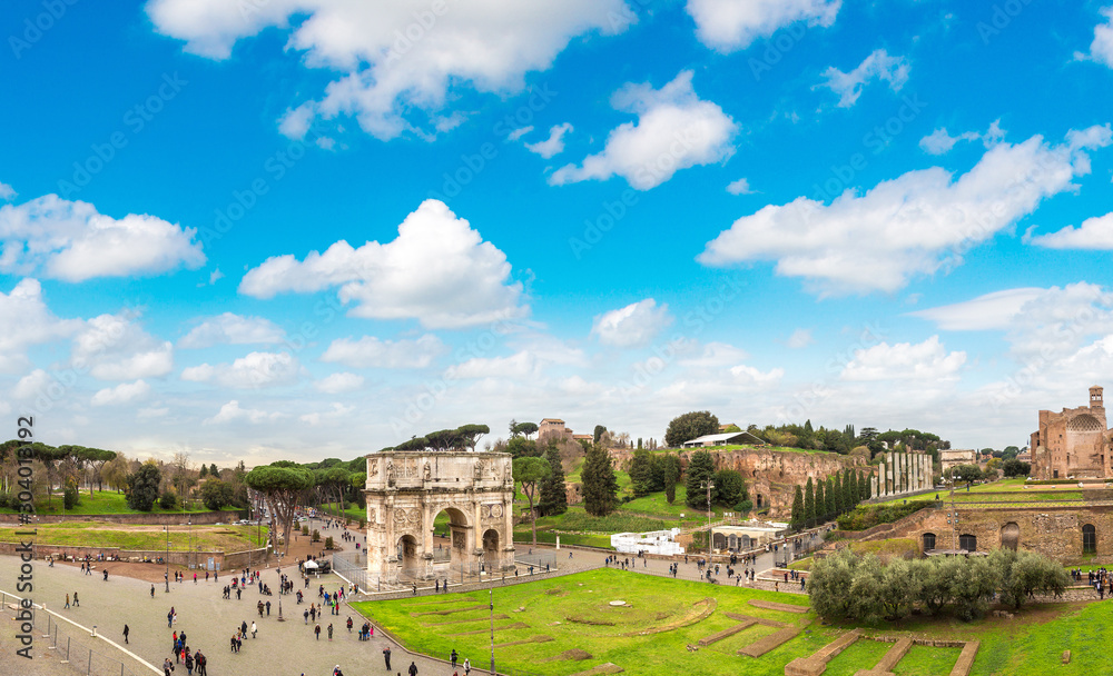 Ancient ruins of Forum in Rome Ancient ruins of Forum in Rome