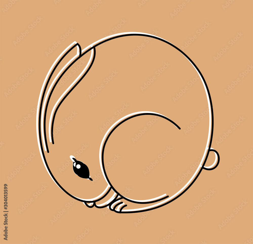 Vector portrait BUNNY, logo, character, mascot Vector portrait BUNNY, logo, character, mascot