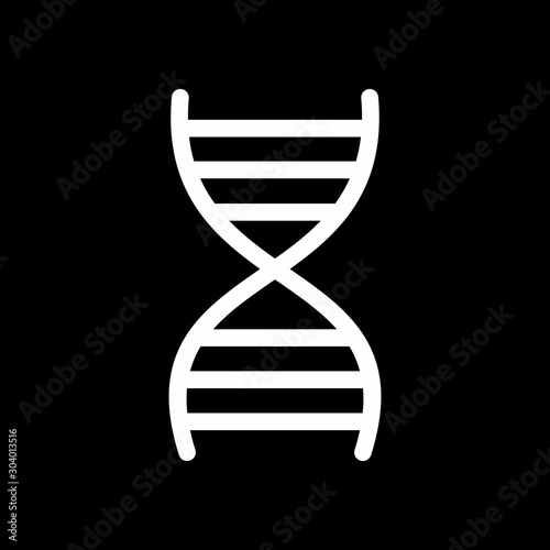 Dna icon isolated on abstract background